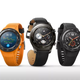 Huawei Watch 2 a los lados, Huawei Watch 2 Classic en el centro. Imagen: Huawei